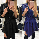 tie waist shirt dress