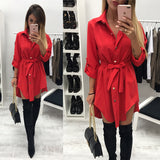 tie waist shirt dress