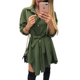 tie waist shirt dress